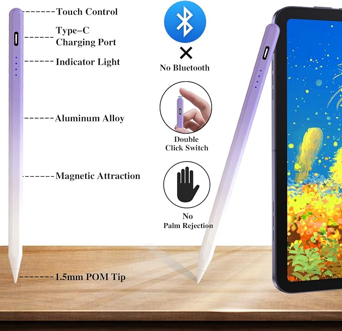 Acitve Stylus Pens for Touch Screens, iPad Pencil - Image 3