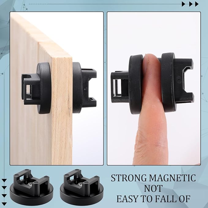Yookeer 60 Pieces Magnetic Zip Tie Mount Multipurpose Cable Holder Magnets - Image 5