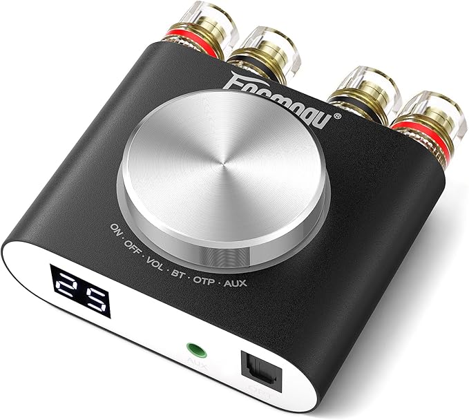 Facmogu M6 200W Mini Bluetooth 5.0 Audio Power Amplifier, 100Wx2 Dual Channel by Facmogu