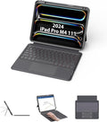 EIP Bluetooth Keyboard Case for iPad Pro 11 inch 2024, Patented Stylus Shortcuts by eiP