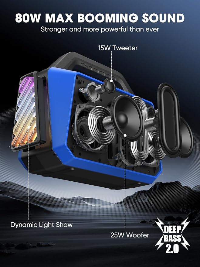 Portable Bluetooth Speakers Loud - Image 2