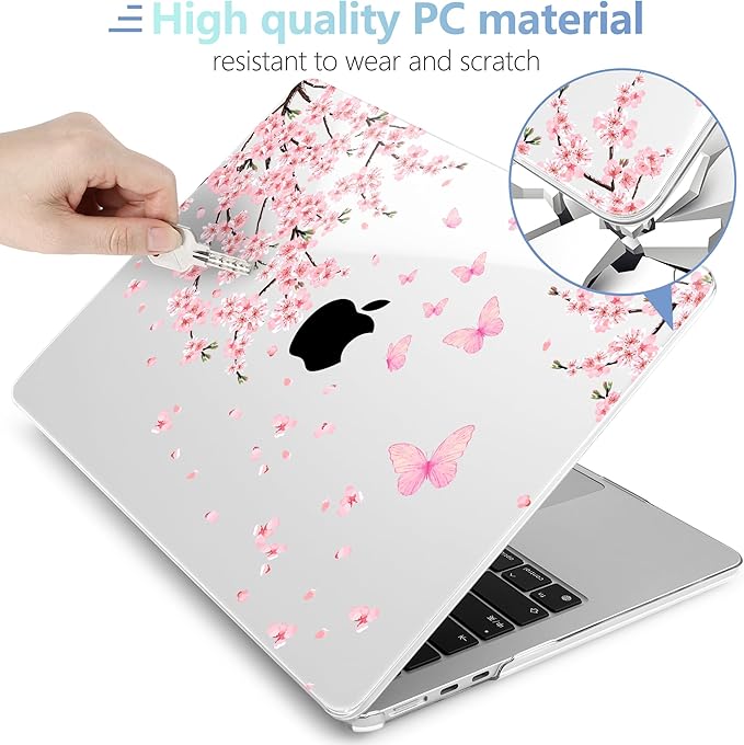 MEEgoodo Case for M4/M3/M2 MacBook Air 13.6 inch Case 2025 2024 2022, Fit Model - Image 4