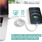 iPhone Charger, 3 Pack 10ft iPhone Charger Data Sync Transfer Lightning Cable - Image 5