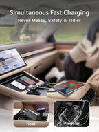 Retractable Car Charger USB C, 107W Type C Car Charger Fast Charging - Image 3