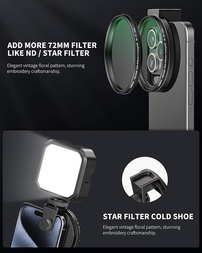 CPL Filter for Phone, 72mm Camera Polarized Lens Polarizing Filter - Image 6
