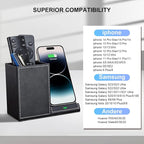 Wireless Charger with Desk Organizer, Wireless Charging Station - Image 5