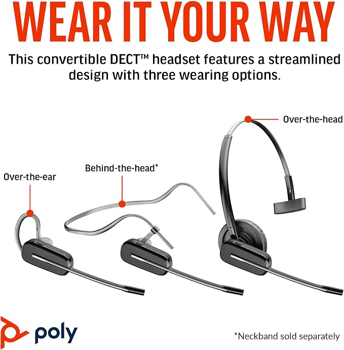 Poly CS540 Wireless DECT Headset - Image 3
