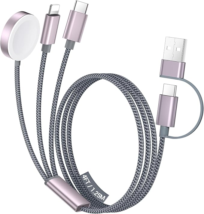 Temdan for Travel Essentials, 3 in 2 USB C Cable for Apple Watch Charger/iPhone by Temdan