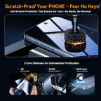 OneFish Screen Protector Glass for iPhone 16e/13/13PRO/14, 9H Glass Scratch - Image 4