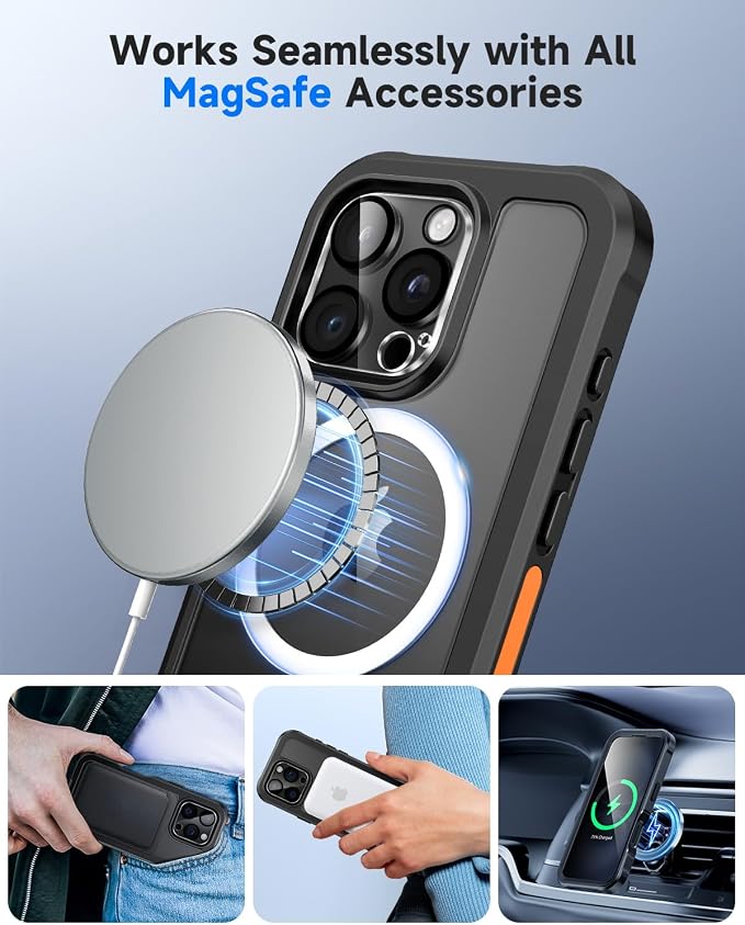 seacosmo for iPhone 16 Pro Max Case, Full Body Bumper - Image 6