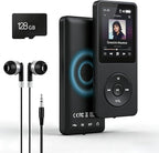 MP3 Player with Bluetooth 5.2 HiFi Sound, with Built-in Speaker/FM Radio/Voice by Unknown