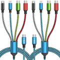 Travel Dual Type-C 4 in 1 Charging Cable, USB C Multi Charging Cable Multi by Jogrytece