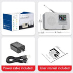 LEMEGA IR1 Portable WiFi Internet Radio, FM Digital Radio, Dual Alarms Clock - Image 7