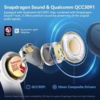 EarFun Air Pro 4 Adaptive Hybrid Noise Canceling Wireless Earbuds, Qualcomm - Image 3