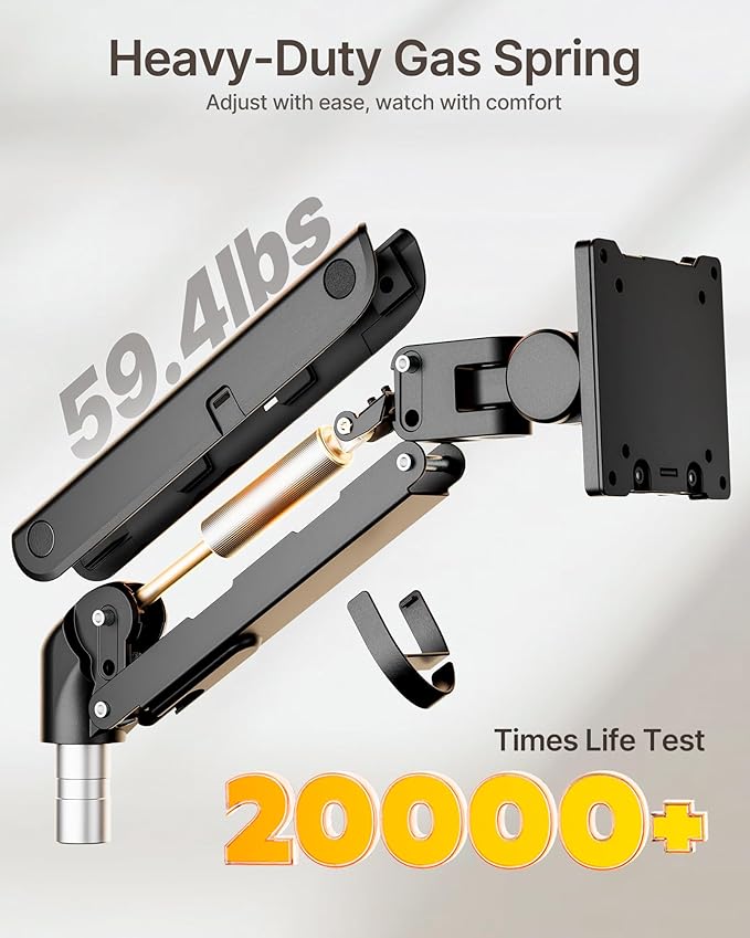 monTEK 17-57 Inch Dual Ultrawide Monitor Arm - Image 4