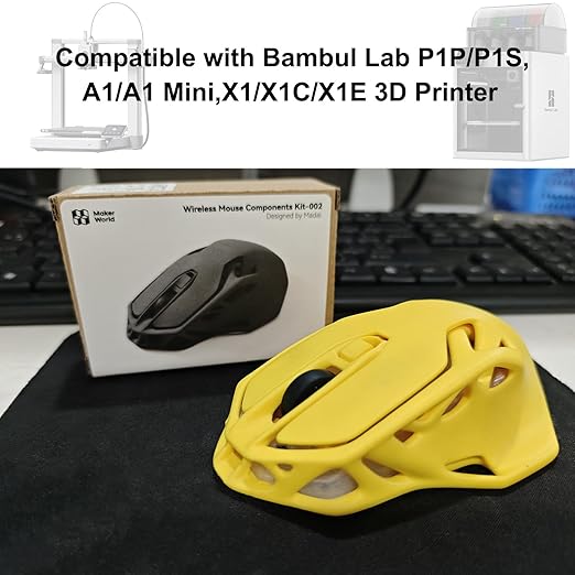 for Bambu Lab Original Makerworld MH002 3D Printed Wireless Mouse Model - Image 6
