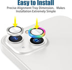 AGVEE 3+3 6 Pack for iPhone 14 6.1" / 14 Plus 6.7" Camera Lens Cover Protector - Image 3