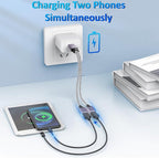 2025 Upgraded, USB Splitter 1 in 2 Out Cable, Double USB Port Extender Power - Image 4