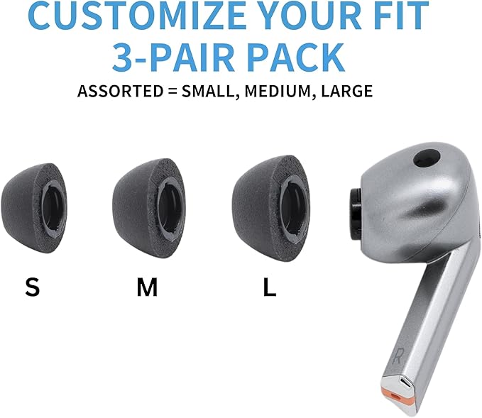 Comply TrueGrip | Premium Memory Foam Replacement Earbud Tips - Image 4