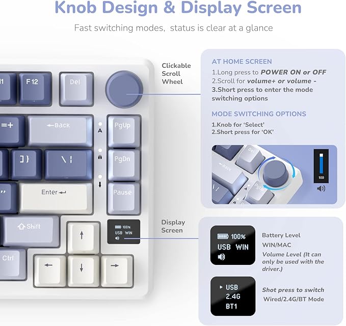 RK ROYAL KLUDGE M75 Mechanical Keyboard - Image 4