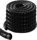 Spiral Wrap Cable Protector, Safe 1.25" Od x 40' Pre Cut Lengths Hydraulic Hose by Innconee