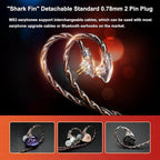 MS3 in-Ear Monitors, 2BA+1DD Hybrid IEM Wired Earphones, Includes 3 Pneumatic - Image 6