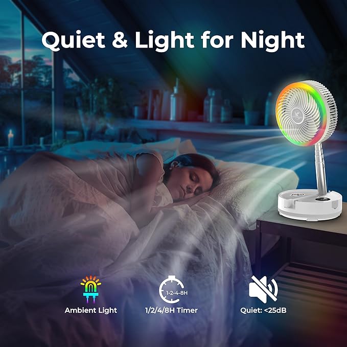 40000mAh Battery Operated Camping Fan - Image 7