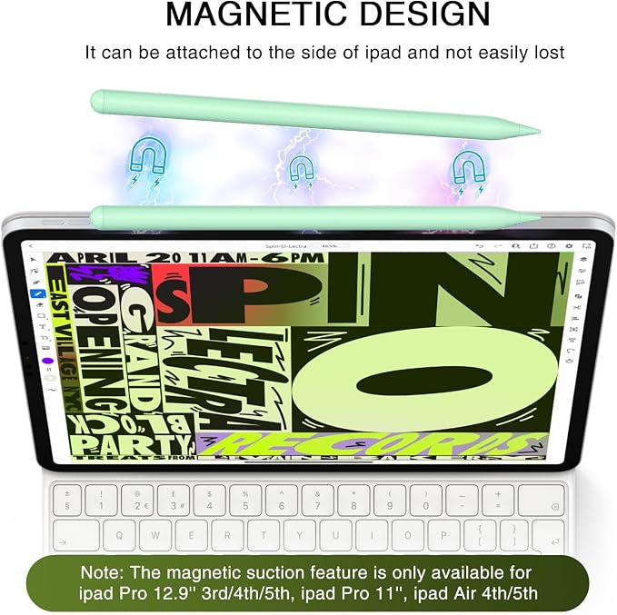 Pen for iPad 2018-2025, HATOKU 15 Mins Fast Charging Pencil 1st Gen - Image 3