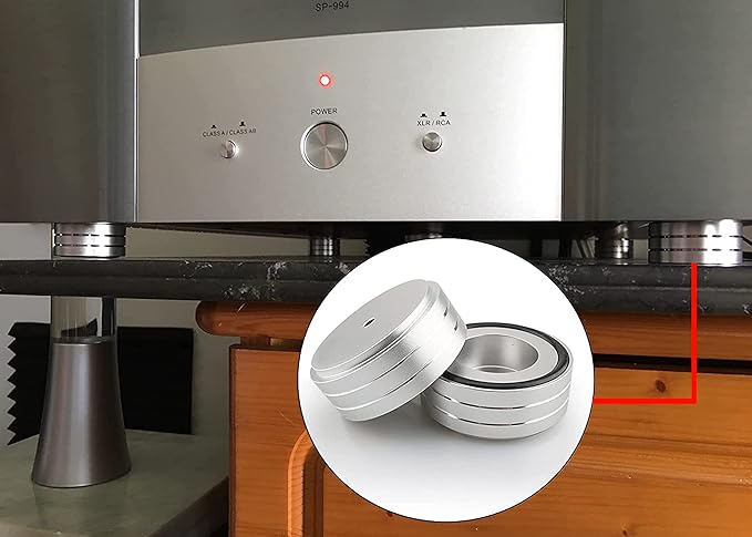 Viborg HiFi Speaker Spikes Stand Feet, 58 * 22MM, 4X Isolation Feet Pad Speaker - Image 6