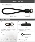 Handmade Cowhide Leather Phone Wrist Strap, Universal Adjustable Key Lanyard - Image 5