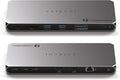 Satechi Thunderbolt 4 Dock 100W Charging, Dual Monitor HDMI 4K/60Hz, 40Gbps by Satechi