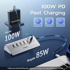 USB C Hub Ethernet, 10-in-1 USB Docking Station 10Gbps - Image 6