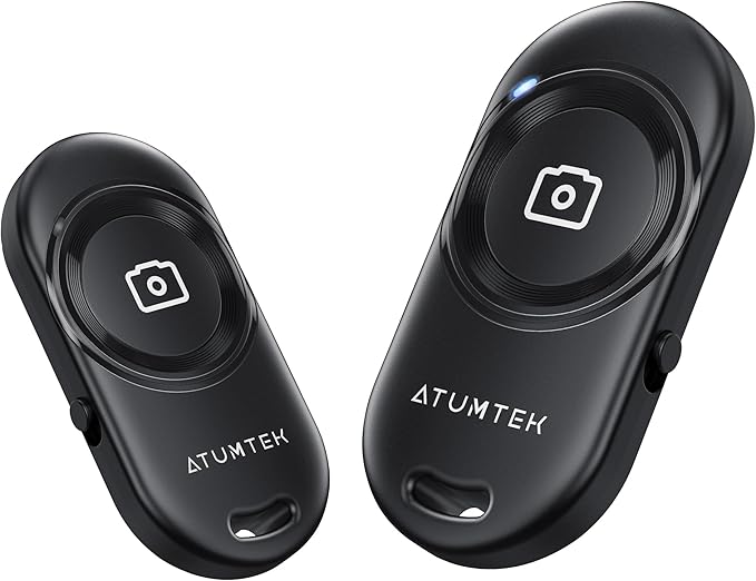ATUMTEK Camera Remote Shutter for iPhone and Android Smartphones, Wireless by ATUMTEK