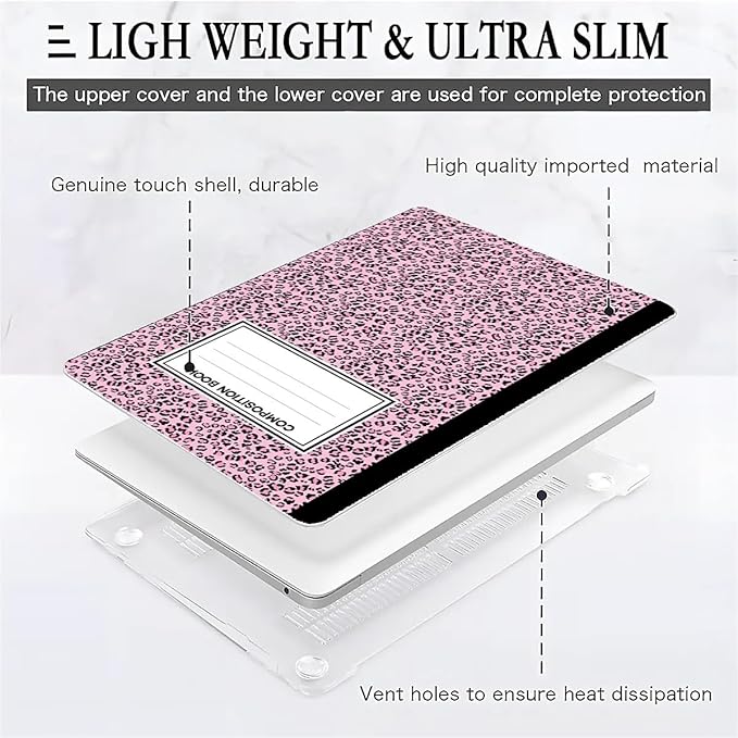 Compatible with MacBook Air 13.3 13.6 Inch Case 2022 2021 2020 2019 Plastic - Image 2