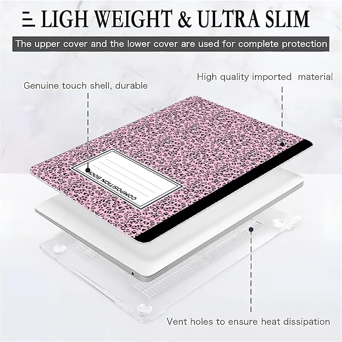 Compatible with MacBook Air 13.3 13.6 Inch Case 2022 2021 2020 2019 Plastic - Image 2