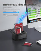 ORICO USB Type C to SATA 2 Bay Hard Drive Docking Station Duplicator/Cloner - Image 4