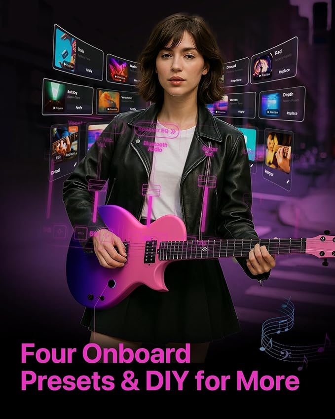 Enya Electric Guitar Nova Go Sonic Smart Electric Carbon Fiber Guitarra - Image 5