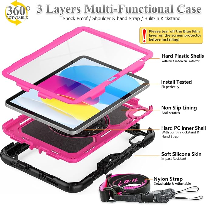 SEYMAC stock Case for iPad 11th/10th Generation 11''/10.9'' 2025/2022, - Image 5