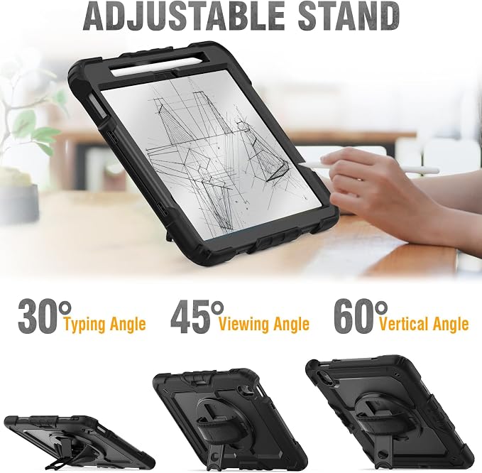 HXCASEAC Case for iPad Air 11 inch, Shockproof Design - Image 5