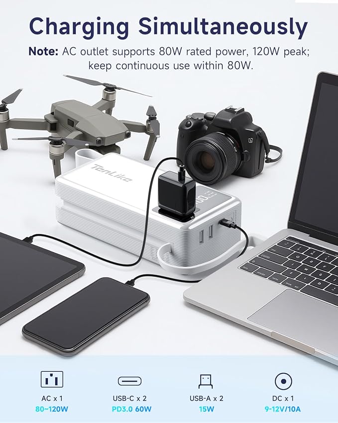 Portable Power Station 99.9Wh Power Bank - Image 4