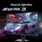 KTC 27'' 240hz Gaming Monitor 1440p 144Hz 1ms Fast HVA HDR400 130% sRGB HDMI & - Image 2