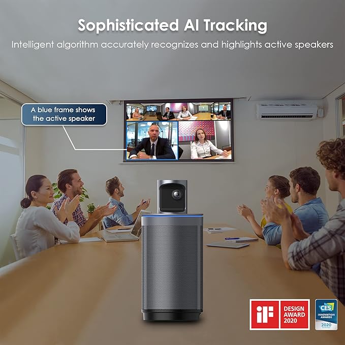 NexiGo Meeting 360, 8K Captured AI-Powered Framing & Speaker Tracking, Plug & - Image 3