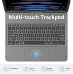 GGH Touch for iPad Keyboard Case Air 13 &12.9 iPad Pro, 360° Rotatable - Image 4