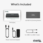Plugable USB-C Docking Station Dual 4K 60Hz HDMI, 65W Charging, Gigabit Ethernet - Image 9