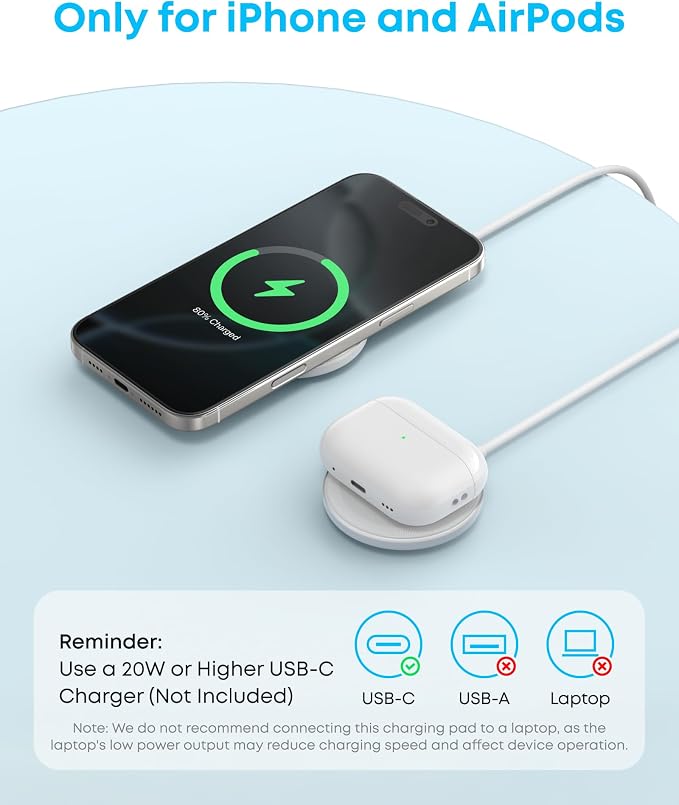 Anker Zolo Magnetic Wireless Charger, Qi2 Certified 15W MagSafe-Compatible - Image 6