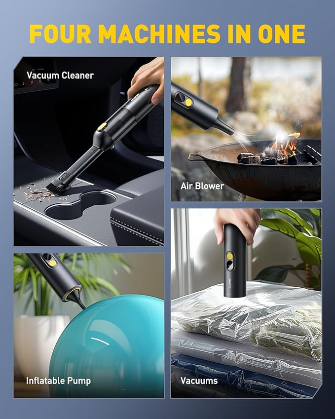 AUXITO Car Vacuum Portable Cordless 14000Pa Suction, Handheld Vacuum Blow & - Image 2