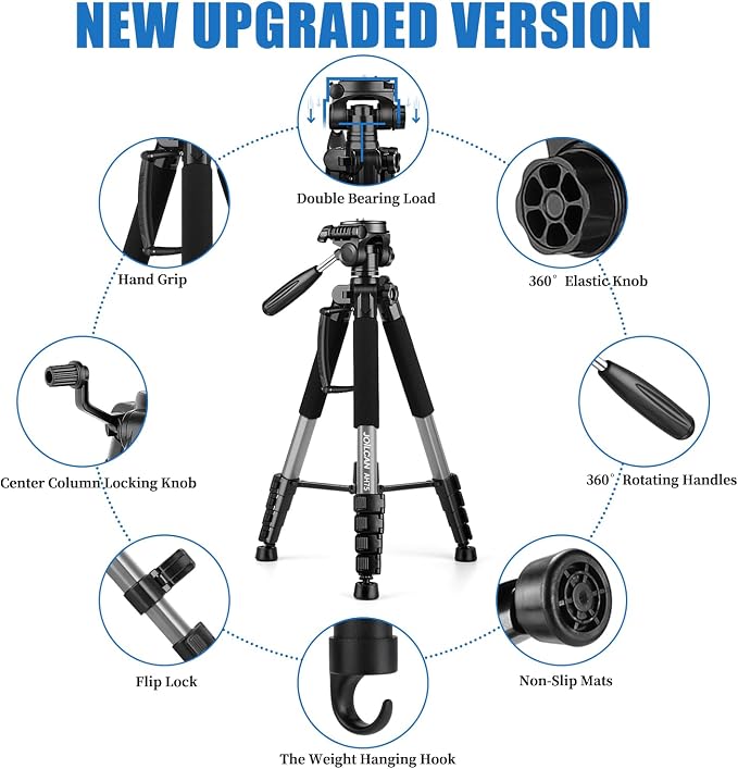 JOILCAN Tripod Camera Tripods, Heavy Duty Tripod Stand, Professional Travel - Image 6