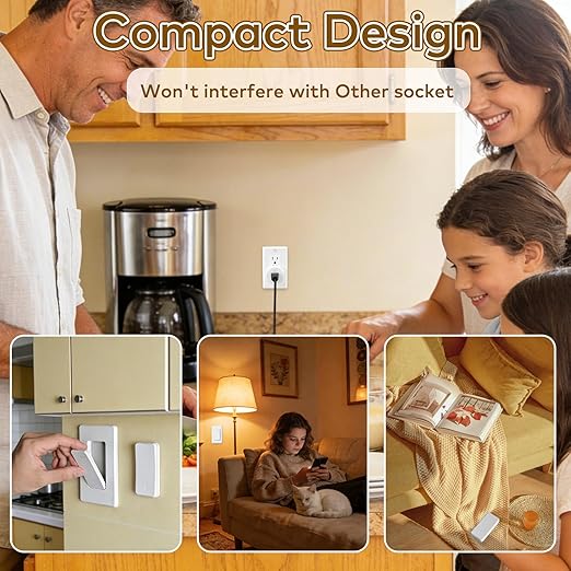 NineLeaf Remote Control Outlet Plug Kit, 6 Plug-in Light Switches - Image 8