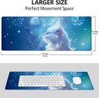 Cat Large Mouse Pad, Gaming Mouse Pad, Keyboard Mat, Non-Slip Rubber Base - Image 3