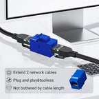 Cat6 RJ45 Keystone Coupler 25-Pack, Ethernet Coupler Female to Female, Ethernet - Image 2